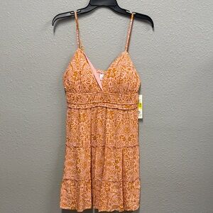 No Boundaries Vibrant Orange and Pink Dress